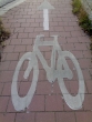 Cycle path marking