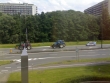 Farmers protesting with their tractors in Brussels