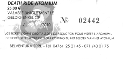 Atomium Death Ride ticket