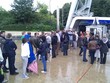 The queue for the Atomium Death Ride